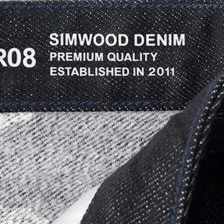 Mid-rise thick warm men's jeans