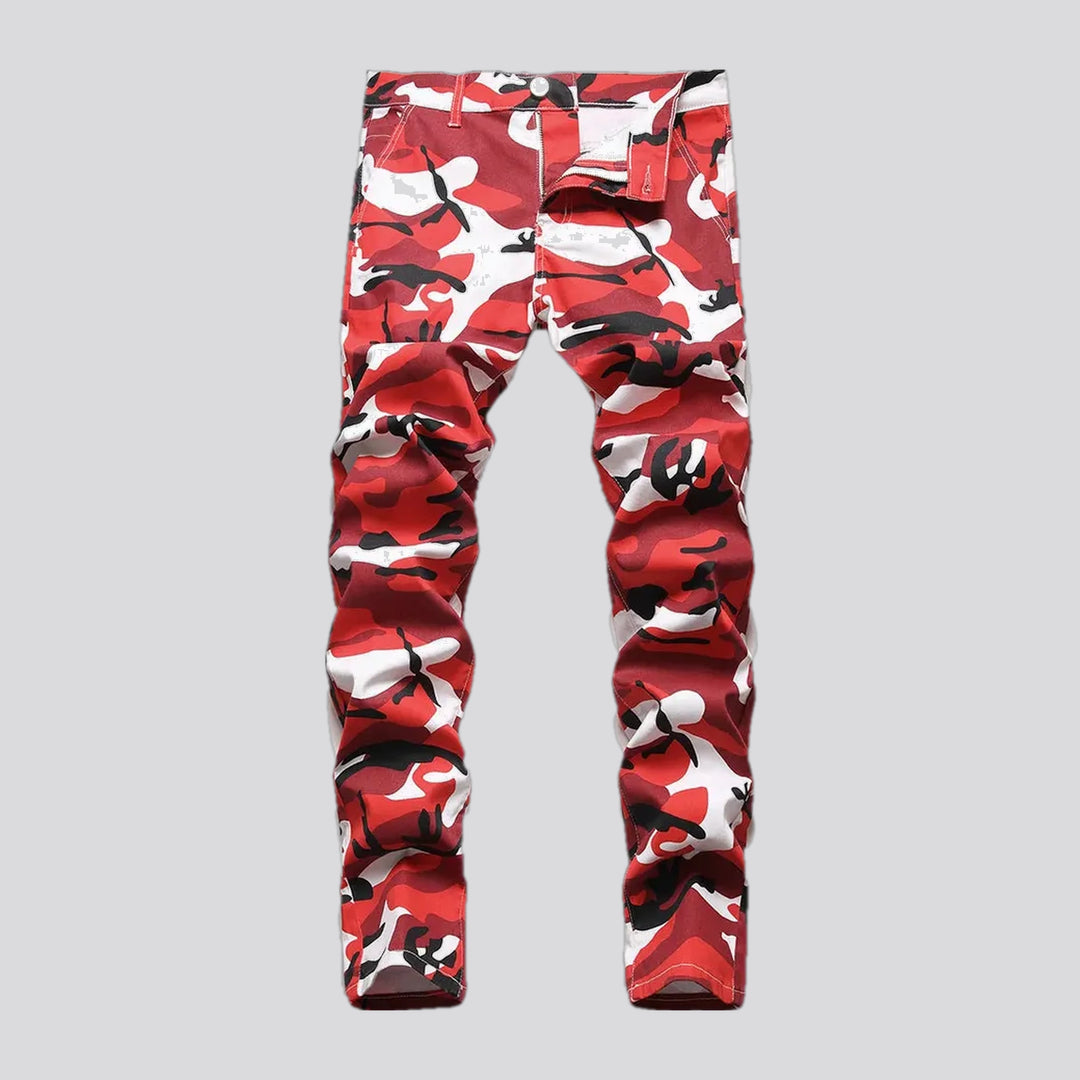 Elastic Stylish Camouflage Men's Jeans Pants | Jeans4you.shop