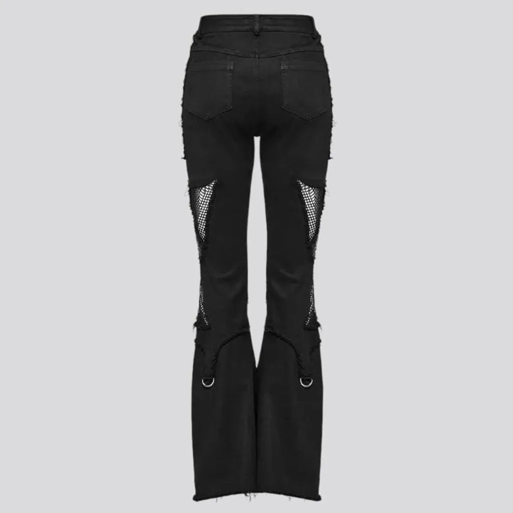 Bootcut gothic jeans for ladies